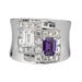 Wholesale Purple Zircon Alloy Rings JDC-RS-WN-073 Rings 薇妮 Wholesale Jewelry JoyasDeChina Joyas De China