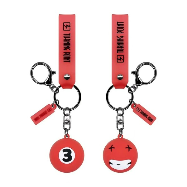 Wholesale PVC Billiard Keychain JDC-KC-SH007 Keychains 随和 Wholesale Jewelry JoyasDeChina Joyas De China