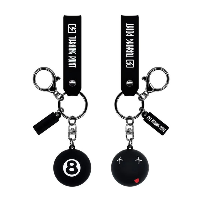 Wholesale PVC Billiard Keychain JDC-KC-SH007 Keychains 随和 8 Wholesale Jewelry JoyasDeChina Joyas De China