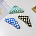 Wholesale PVC Color Checkerboard Hair Clips Grasping Clip JDC-HC-YaoX016 Hair Clips 姚萱 Wholesale Jewelry JoyasDeChina Joyas De China