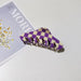 Wholesale PVC Color Checkerboard Hair Clips Grasping Clip JDC-HC-YaoX016 Hair Clips 姚萱 purple Wholesale Jewelry JoyasDeChina Joyas De China