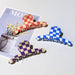 Wholesale PVC Color Checkerboard Hair Clips Grasping Clip JDC-HC-YaoX017 Hair Clips 姚萱 Wholesale Jewelry JoyasDeChina Joyas De China
