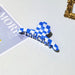 Wholesale PVC Color Checkerboard Hair Clips Grasping Clip JDC-HC-YaoX017 Hair Clips 姚萱 blue Wholesale Jewelry JoyasDeChina Joyas De China
