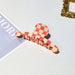 Wholesale PVC Color Checkerboard Hair Clips Grasping Clip JDC-HC-YaoX017 Hair Clips 姚萱 orange Wholesale Jewelry JoyasDeChina Joyas De China