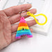 Wholesale PVC Decompression Toy Rainbow Alphabet Keychain JDC-KC-Zuge032 Keychains 祖格 Wholesale Jewelry JoyasDeChina Joyas De China