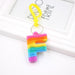 Wholesale PVC Decompression Toy Rainbow Alphabet Keychain JDC-KC-Zuge032 Keychains 祖格 Wholesale Jewelry JoyasDeChina Joyas De China