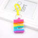 Wholesale PVC Decompression Toy Rainbow Alphabet Keychain JDC-KC-Zuge032 Keychains 祖格 E / Wholesale Jewelry JoyasDeChina Joyas De China