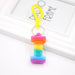 Wholesale PVC Decompression Toy Rainbow Alphabet Keychain JDC-KC-Zuge032 Keychains 祖格 I / Wholesale Jewelry JoyasDeChina Joyas De China