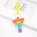 Wholesale PVC Decompression Toy Rainbow Alphabet Keychain JDC-KC-Zuge032 Keychains 祖格 T / Wholesale Jewelry JoyasDeChina Joyas De China