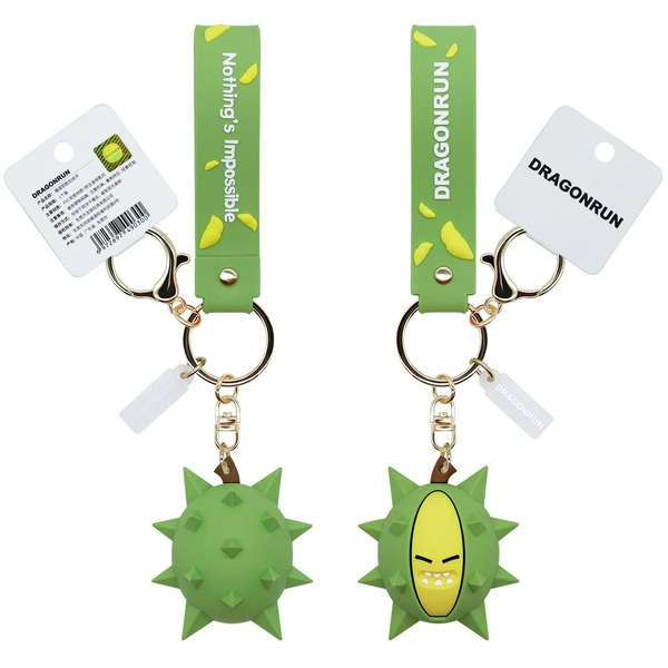 Wholesale PVC Durian Keychain JDC-KC-SH005 Keychains 随和 1 Wholesale Jewelry JoyasDeChina Joyas De China