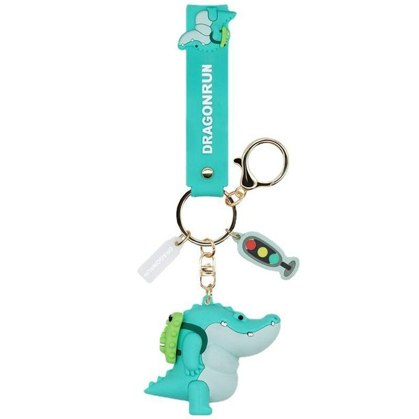 Wholesale PVC Fat Crocodile Keychain JDC-KC-SH003 Keychains 随和 Wholesale Jewelry JoyasDeChina Joyas De China