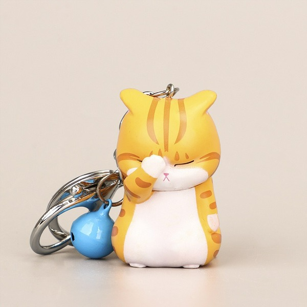 Wholesale PVC Kitten Doll Keychain JDC-KC-SH008 Keychains 随和 Wholesale Jewelry JoyasDeChina Joyas De China