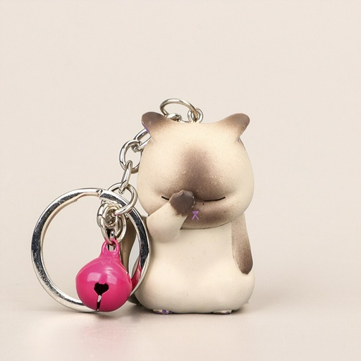 Wholesale PVC Kitten Doll Keychain JDC-KC-SH008 Keychains 随和 Wholesale Jewelry JoyasDeChina Joyas De China