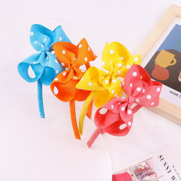 Wholesale quick sell ribbed ribbon Butterfly Headband JDC-HD-YL007 Headband 雅伦 Wholesale Jewelry JoyasDeChina Joyas De China