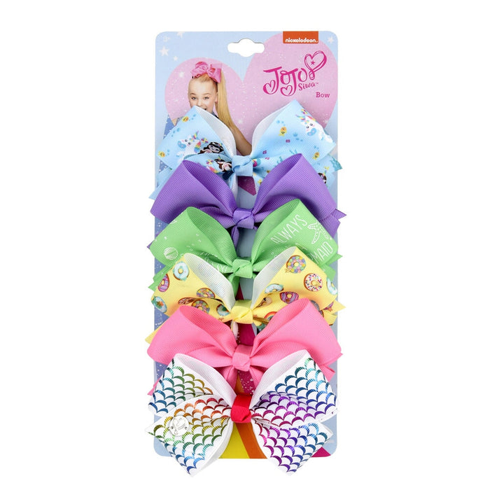 Wholesale rainbow color children's bow hairpin set MOQ≥2 (F)JDC-HC-Xiane008 Hair Clips 仙儿 Wholesale Jewelry JoyasDeChina Joyas De China