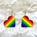 Wholesale Rainbow Heart Leather Earrings JDC-ES-Saip025 Earrings 赛蒲 color Wholesale Jewelry JoyasDeChina Joyas De China