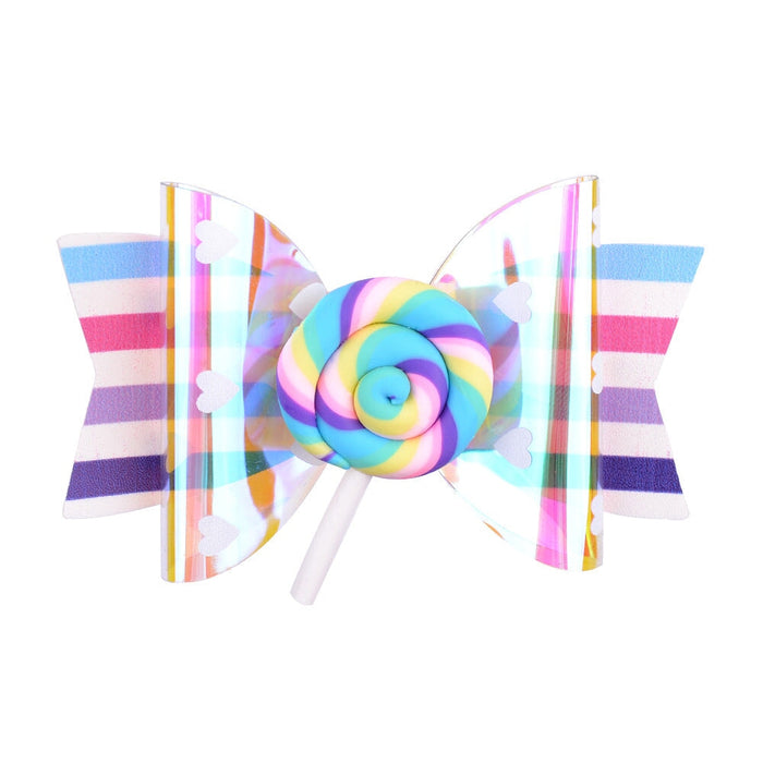 Wholesale Rainbow Lollipop Gradient Sequin Children Hairpin Hairpin Hairpin Hairpin JDC-HC-Xiane006 Hair Clips 仙儿 12 color Wholesale Jewelry JoyasDeChina Joyas De China