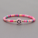 Bulk Jewelry Wholesale Rainbow Soft Pottery Smiley Couple Bracelet JDC-gbh295 Wholesale factory from China YIWU China