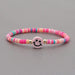 Bulk Jewelry Wholesale Rainbow Soft Pottery Smiley Couple Bracelet JDC-gbh295 Wholesale factory from China YIWU China