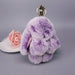 Wholesale real Rex rabbit hair rabbit Keychain MOQ ≥ 10 JDC-KC-YZ008 Keychains 永泽 2 minimum 10 pieces for wholesale Wholesale Jewelry JoyasDeChina Joyas De China