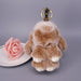 Wholesale real Rex rabbit hair rabbit Keychain MOQ ≥ 10 JDC-KC-YZ008 Keychains 永泽 4 minimum 10 pieces for wholesale Wholesale Jewelry JoyasDeChina Joyas De China