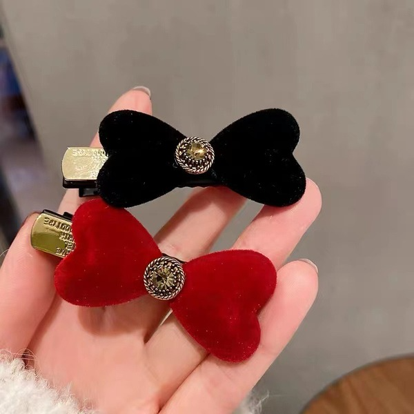 Wholesale Red Bow Cloth Hair Clips JDC-HC-GSMC007 Hair Clips 曌彩 Wholesale Jewelry JoyasDeChina Joyas De China