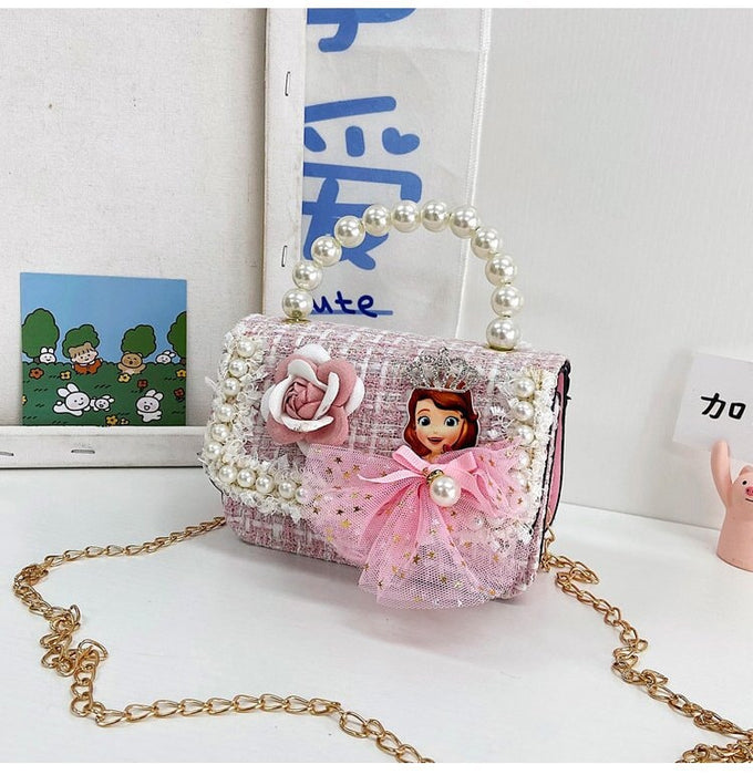 Wholesale red canvas children's bag JDC-CB-GSKR017 Shoulder Bags 梁家营坤然 A pink color Wholesale Jewelry JoyasDeChina Joyas De China