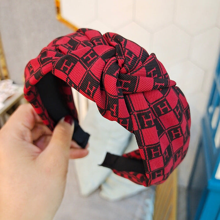 Wholesale red cloth letter hairband (F)JDC-HD-O339 Headband 潮炫 gules Wholesale Jewelry JoyasDeChina Joyas De China