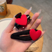 Wholesale Red Heart Metal Hair Clip JDC-HC-GSMC006 Hair Clips 曌彩 Wholesale Jewelry JoyasDeChina Joyas De China