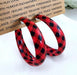 Wholesale red leather Earrings JDC-ES-Saip011 Earrings 赛蒲 Picture color Wholesale Jewelry JoyasDeChina Joyas De China