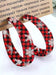 Wholesale red leather Earrings JDC-ES-Saip011 Earrings 赛蒲 Picture color Wholesale Jewelry JoyasDeChina Joyas De China