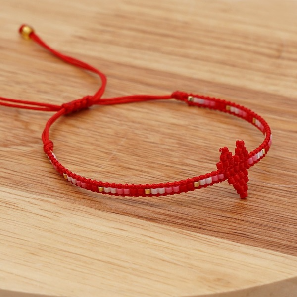 Bulk Jewelry Wholesale red Miyuki beads hand-woven love bracelet JDC-gbh436 Wholesale factory from China YIWU China