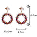 Wholesale Red Pearl Rhinestone Earrings JDC-ES-SK068 Earrings 深刻 Wholesale Jewelry JoyasDeChina Joyas De China