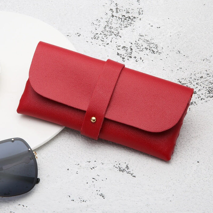 Wholesale red pvc leather glasses case JDC-GA-LinQ003 glasses accessories 玲青 Wholesale Jewelry JoyasDeChina Joyas De China