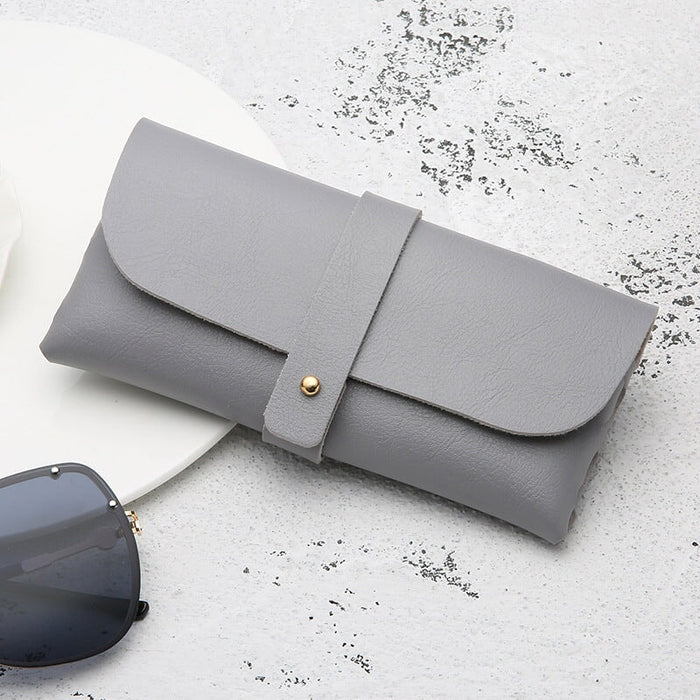 Wholesale red pvc leather glasses case JDC-GA-LinQ003 glasses accessories 玲青 gray 16.8*8*3.8 Wholesale Jewelry JoyasDeChina Joyas De China