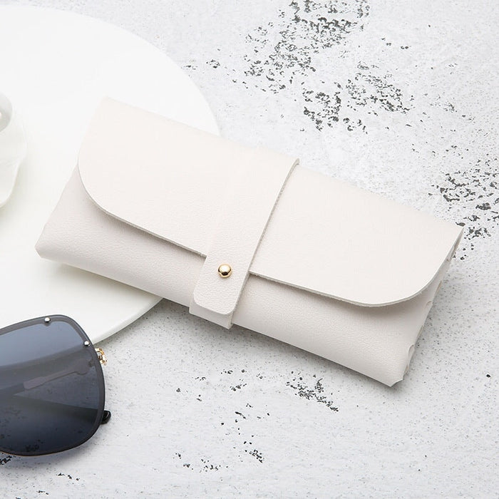 Wholesale red pvc leather glasses case JDC-GA-LinQ003 glasses accessories 玲青 White (thin) 16.8*8*3.8 Wholesale Jewelry JoyasDeChina Joyas De China
