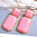 Wholesale red resin earrings JDC-ES-SK051 Earrings 深刻 Wholesale Jewelry JoyasDeChina Joyas De China