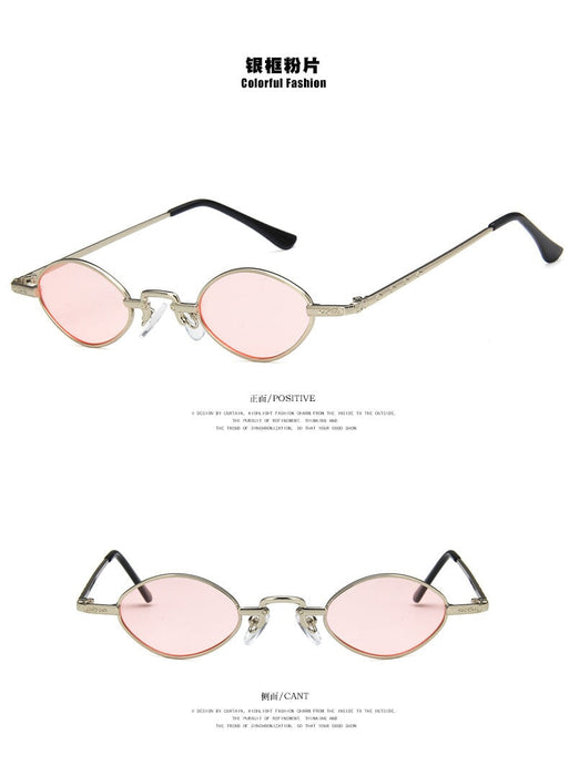 Wholesale red resin sunglasses JDC-SG-KD123 Sunglasses 珂盾 Silver frame white mercury Wholesale Jewelry JoyasDeChina Joyas De China