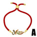 Wholesale red rope inlaid with color copper zircon Mother's Day bracelet JDC-BT-AOS003 Bracelet 翱昇 A Wholesale Jewelry JoyasDeChina Joyas De China