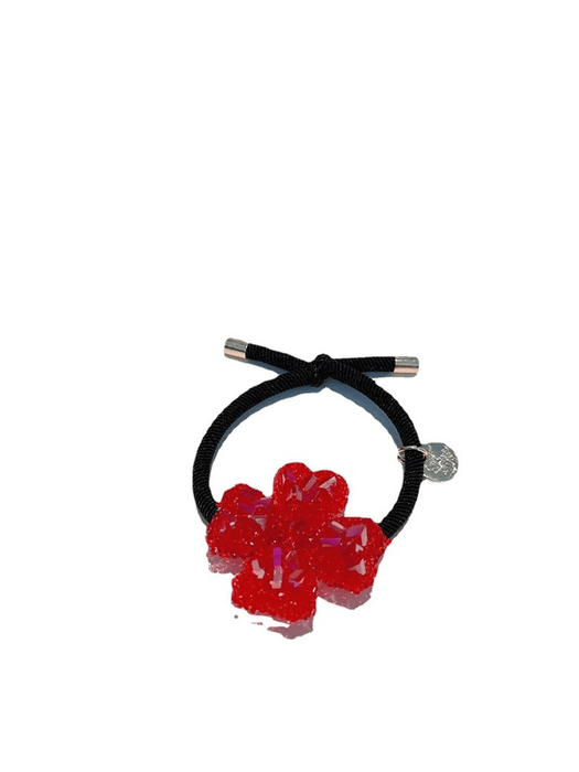 Wholesale red rubber band flower hair bands JDC-HS-GSMC019 Hair Scrunchies 曌彩 Wholesale Jewelry JoyasDeChina Joyas De China