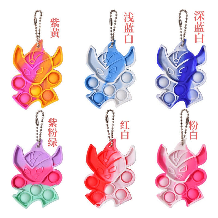 Wholesale red silicone decompression key chain (F)JDC-FT-Bais005 fidgets toy 百思 C Wholesale Jewelry JoyasDeChina Joyas De China