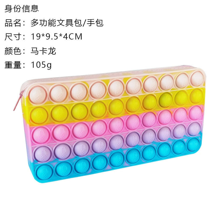Wholesale red silicone stationery bag JDC-FT-Bais002 fidgets toy 百思 Macaron Wholesale Jewelry JoyasDeChina Joyas De China