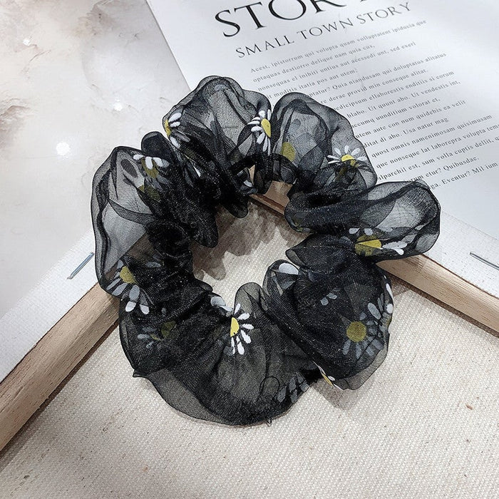 Wholesale release rubber band colorful daisy hair ring JDC-HS-H420 Hair Scrunchies 妙德 13 Wholesale Jewelry JoyasDeChina Joyas De China