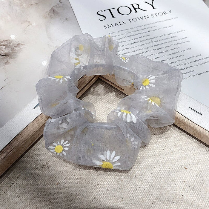 Wholesale release rubber band colorful daisy hair ring JDC-HS-H420 Hair Scrunchies 妙德 14 Wholesale Jewelry JoyasDeChina Joyas De China