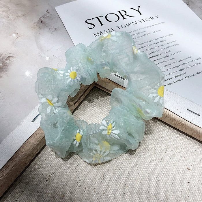 Wholesale release rubber band colorful daisy hair ring JDC-HS-H420 Hair Scrunchies 妙德 16 Wholesale Jewelry JoyasDeChina Joyas De China