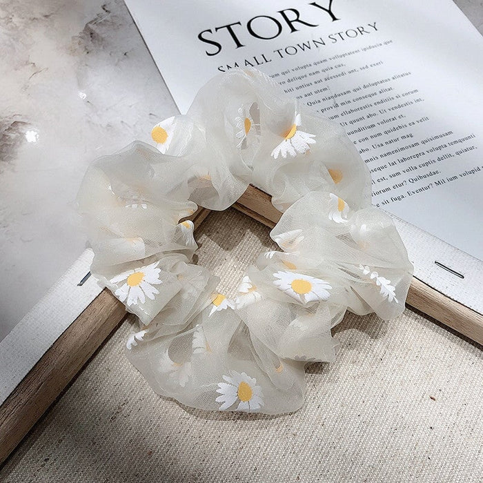 Wholesale release rubber band colorful daisy hair ring JDC-HS-H420 Hair Scrunchies 妙德 6 Wholesale Jewelry JoyasDeChina Joyas De China