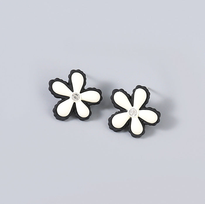 Wholesale Resin Acrylic Flower Earrings JDC-ES-JL846 Earrings 氿乐 Wholesale Jewelry JoyasDeChina Joyas De China