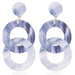Wholesale Resin Acrylic Hoop Chain Earrings JDC-ES-JuF001 Earrings 巨发 1986 Wholesale Jewelry JoyasDeChina Joyas De China
