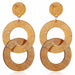 Wholesale Resin Acrylic Hoop Chain Earrings JDC-ES-JuF001 Earrings 巨发 1987 Wholesale Jewelry JoyasDeChina Joyas De China