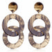 Wholesale Resin Acrylic Hoop Chain Earrings JDC-ES-JuF001 Earrings 巨发 1988 Wholesale Jewelry JoyasDeChina Joyas De China
